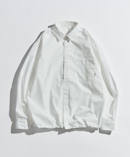 WETTEMPT（ウィテンプト）の「DRAWSTRING REGULAR SHIRT / ドローコードレギュラーシャツ（シャツ/ブラウス・メンズ・サックスブルー/オフホワイト/チャコールグレー・SMALL/MEDIUM/LARGE）」の22枚目の写真