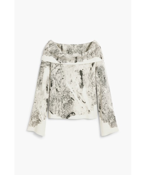 Desigual(デシグアル)の「風景プリントバルドーニットセーター(ニット/セーター・レディース・ブラック・S/M/L/XL/XS)」の4枚目の写真