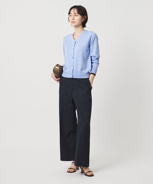 UNITED ARROWS(ユナイテッドアローズ)の「ギャバジン パンツ(スラックス・レディース・ネイビー/ブラック・36/38/34)」の4枚目の写真