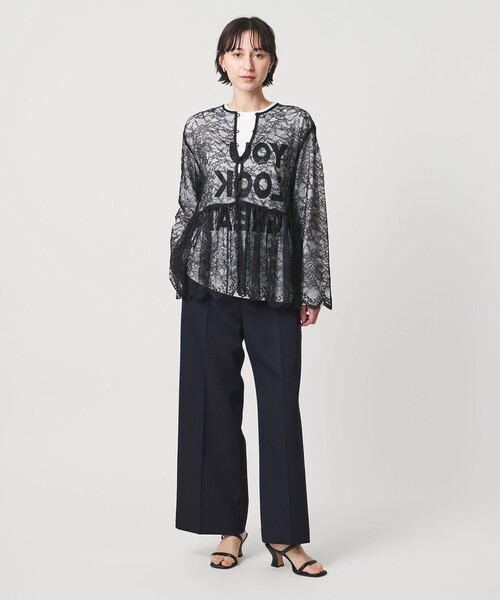 UNITED ARROWS(ユナイテッドアローズ)の「ギャバジン パンツ(スラックス・レディース・ネイビー/ブラック・36/38/34)」の6枚目の写真