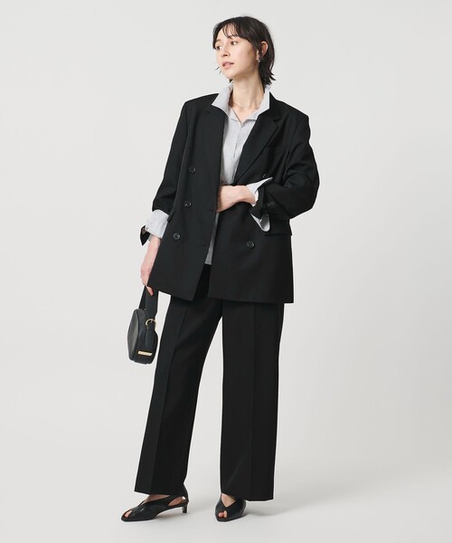 UNITED ARROWS(ユナイテッドアローズ)の「ギャバジン パンツ(スラックス・レディース・ネイビー/ブラック・36/38/34)」の8枚目の写真