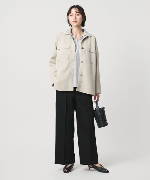 UNITED ARROWS(ユナイテッドアローズ)の「ギャバジン パンツ(スラックス・レディース・ネイビー/ブラック・36/38/34)」の10枚目の写真
