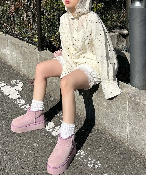 Alley Tokyo（アリートーキョー）の「フリフリフードシャツ（シャツ/ブラウス・レディース・ホワイト系/サックスブルー/オフホワイト・FREE）」の17枚目の写真