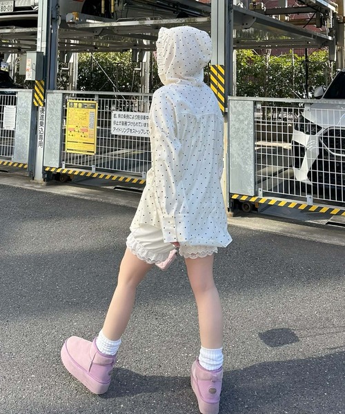 Alley Tokyo（アリートーキョー）の「フリフリフードシャツ（シャツ/ブラウス・レディース・ホワイト系/サックスブルー/オフホワイト・FREE）」の19枚目の写真