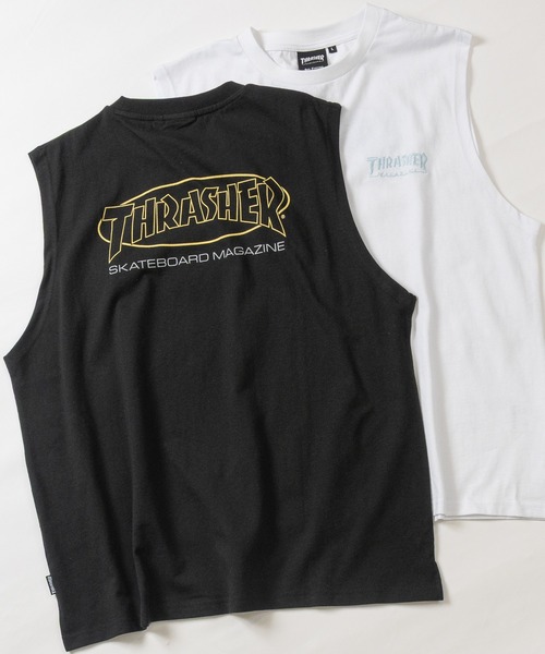THRASHER(スラッシャー)の「【at】〔THRASHER/スラッシャー〕オーバルロゴ ヘビーウェイト ノースリーブ(タンクトップ・メンズ・ホワイト/アッシュグレー/ブラック・X-LARGE/LARGE/MEDIUM)」の2枚目の写真