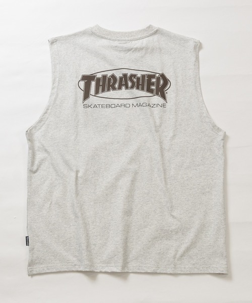 THRASHER(スラッシャー)の「【at】〔THRASHER/スラッシャー〕オーバルロゴ ヘビーウェイト ノースリーブ(タンクトップ・メンズ・ホワイト/アッシュグレー/ブラック・X-LARGE/LARGE/MEDIUM)」の15枚目の写真