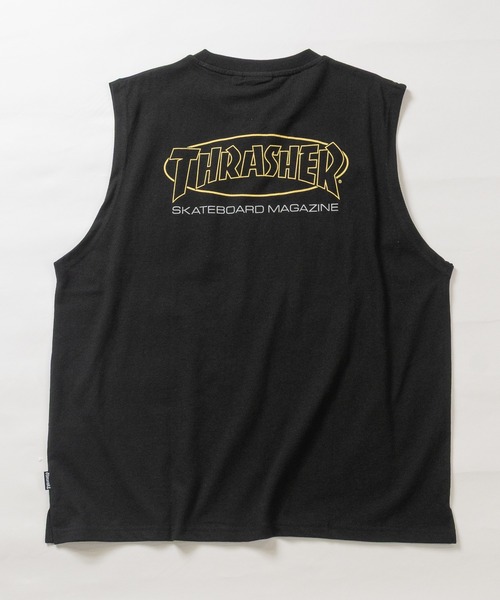 THRASHER(スラッシャー)の「【at】〔THRASHER/スラッシャー〕オーバルロゴ ヘビーウェイト ノースリーブ(タンクトップ・メンズ・ホワイト/アッシュグレー/ブラック・X-LARGE/LARGE/MEDIUM)」の13枚目の写真