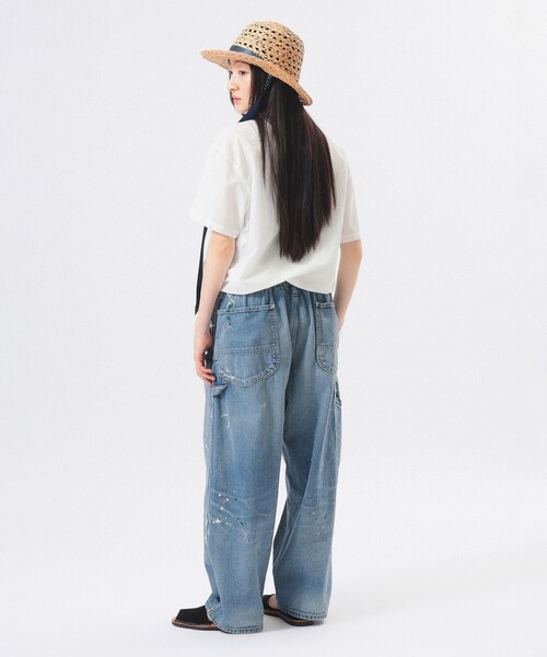 BEAMS BOY（ビームスボーイ）の「ドビー フリル ショートスリーブ シャツ（シャツ/ブラウス・レディース・オフホワイト/ネイビー・ONE SIZE）」の12枚目の写真