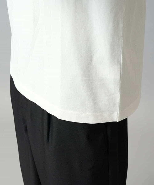 a.v.v(アーヴェヴェ)の「フォトグラファーコラボ ワイドシルエットカットソー(Tシャツ/カットソー・メンズ・ホワイト/チャコールグレー・46/48/50)」の20枚目の写真