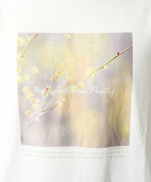 a.v.v(アーヴェヴェ)の「フォトグラファーコラボ ワイドシルエットカットソー(Tシャツ/カットソー・メンズ・ホワイト/チャコールグレー・46/48/50)」の4枚目の写真