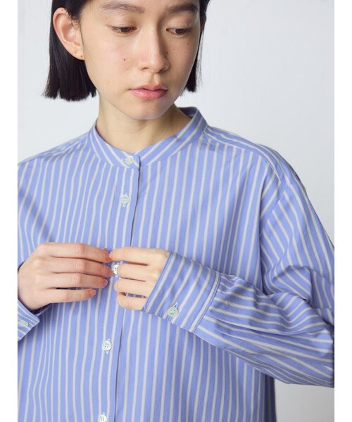 MidiUmi（ミディウミ）の「MidiUmi パターンショートシャツ（シャツ/ブラウス・レディース・ブルー系その他2/ブルー/グリーン/ピンク系その他2・FREE）」の17枚目の写真