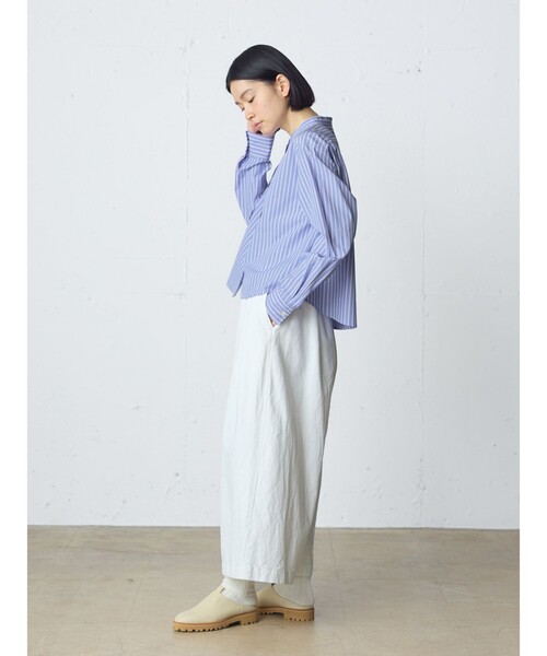 MidiUmi（ミディウミ）の「MidiUmi パターンショートシャツ（シャツ/ブラウス・レディース・ブルー系その他2/ブルー/グリーン/ピンク系その他2・FREE）」の20枚目の写真