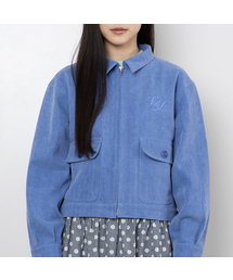 WEBHOUSE（ウェブハウス）の「ツイルバッジジャケット - ブルー（その他アウター）」