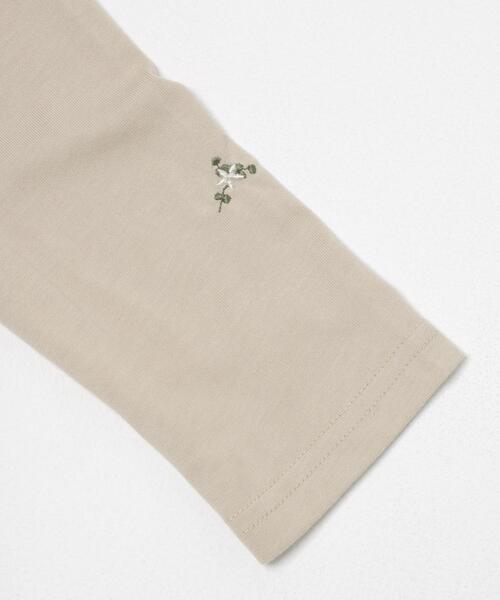 ITEMS URBANRESEARCH（アイテムズ アーバンリサーチ）の「ワンポイント刺シュウロンTシャツ（Tシャツ/カットソー・レディース・ピンク/オフホワイト/ブラウン/ベージュ・FREE）」の16枚目の写真