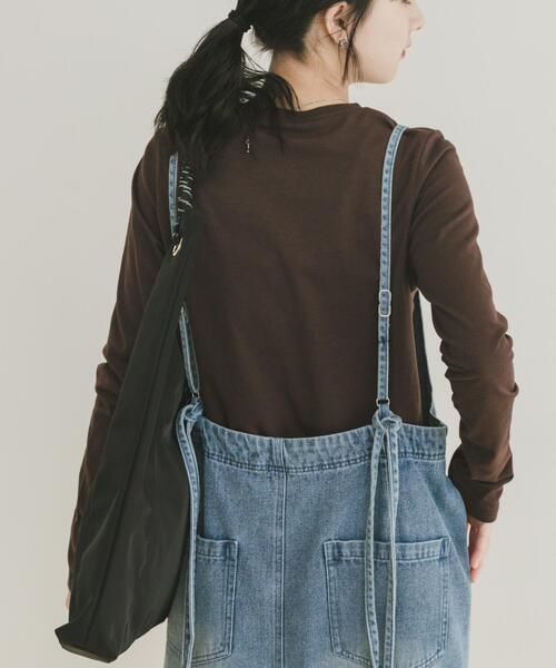 ITEMS URBANRESEARCH（アイテムズ アーバンリサーチ）の「ワンポイント刺シュウロンTシャツ（Tシャツ/カットソー・レディース・ピンク/オフホワイト/ブラウン/ベージュ・FREE）」の19枚目の写真