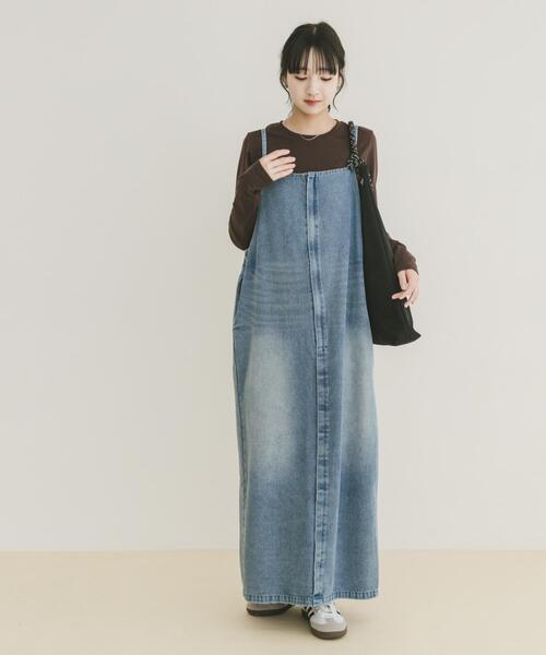 ITEMS URBANRESEARCH（アイテムズ アーバンリサーチ）の「ワンポイント刺シュウロンTシャツ（Tシャツ/カットソー・レディース・ピンク/オフホワイト/ブラウン/ベージュ・FREE）」の20枚目の写真