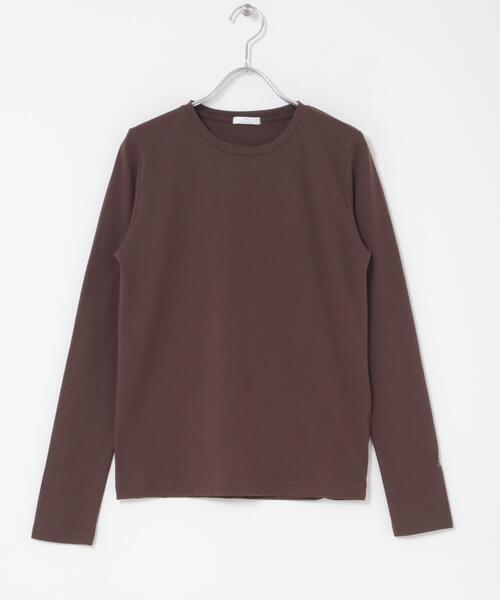 ITEMS URBANRESEARCH（アイテムズ アーバンリサーチ）の「ワンポイント刺シュウロンTシャツ（Tシャツ/カットソー・レディース・ピンク/オフホワイト/ブラウン/ベージュ・FREE）」の21枚目の写真