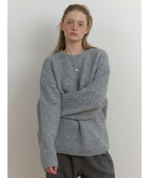 THEMITTEN(ザ・ミトン)の「Vert overfit knit (gray)(ニット/セーター・レディース・その他・FREE)」の3枚目の写真