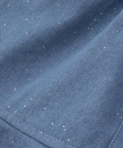 SLAP SLIP(スラップスリップ)の「リボン付きラメデニムスカパン(90~130cm)(デニムスカート・キッズ・ネイビー/ブルー・110cm/100cm/120cm/130cm/90cm)」の9枚目の写真