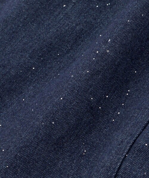 SLAP SLIP(スラップスリップ)の「リボン付きラメデニムスカパン(90~130cm)(デニムスカート・キッズ・ネイビー/ブルー・110cm/100cm/120cm/130cm/90cm)」の16枚目の写真