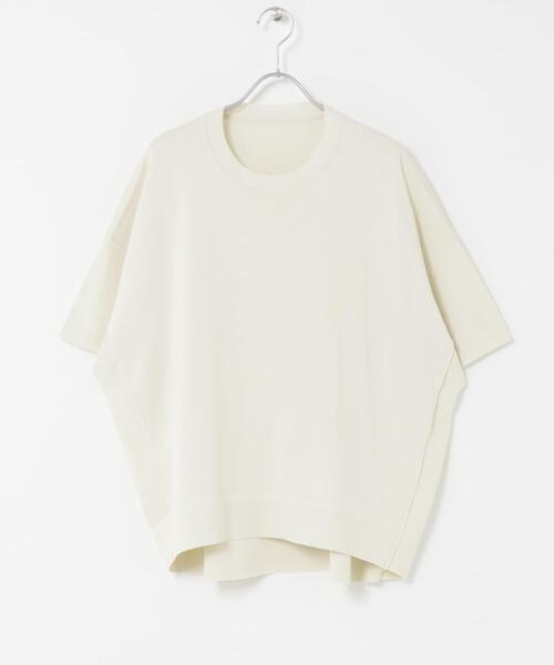 ITEMS URBANRESEARCH(アイテムズ アーバンリサーチ)の「『洗濯可』ニットTシャツ(ニット/セーター・レディース・グリーン/ブラック/チャコールグレー/オフホワイト・FREE)」の12枚目の写真