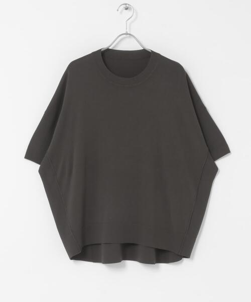 ITEMS URBANRESEARCH(アイテムズ アーバンリサーチ)の「『洗濯可』ニットTシャツ(ニット/セーター・レディース・グリーン/ブラック/チャコールグレー/オフホワイト・FREE)」の17枚目の写真