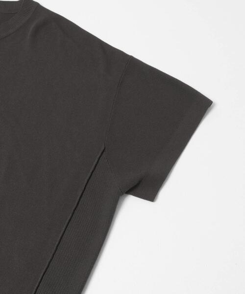 ITEMS URBANRESEARCH(アイテムズ アーバンリサーチ)の「『洗濯可』ニットTシャツ(ニット/セーター・レディース・グリーン/ブラック/チャコールグレー/オフホワイト・FREE)」の18枚目の写真