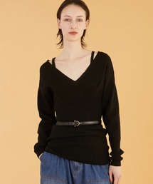 crinkle crinkle crinkle | 【crinkle crinkle crinkle】geometric jacquard knit/ジオメトリックジャガードニット(ニット/セーター)