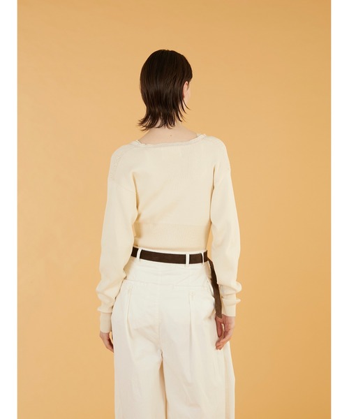 crinkle crinkle crinkle(クリンクルクリンクルクリンクル)の「【crinkle crinkle crinkle】geometric jacquard knit/ジオメトリックジャガードニット(ニット/セーター・レディース・ブラック/アイボリー・FREE)」の11枚目の写真