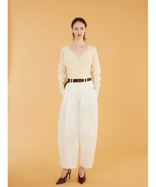 crinkle crinkle crinkle(クリンクルクリンクルクリンクル)の「【crinkle crinkle crinkle】geometric jacquard knit/ジオメトリックジャガードニット(ニット/セーター・レディース・ブラック/アイボリー・FREE)」の10枚目の写真