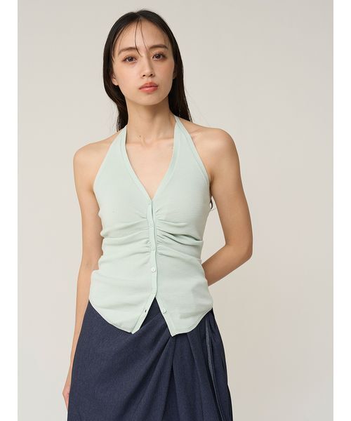 SNIDEL（スナイデル）の「ホルターキャミ&カーデアンサンブル（カーディガン/ボレロ・レディース・ミント/ホワイト/グレー・F）」の20枚目の写真