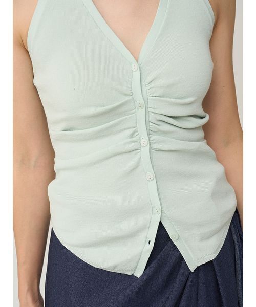 SNIDEL（スナイデル）の「ホルターキャミ&カーデアンサンブル（カーディガン/ボレロ・レディース・ミント/ホワイト/グレー・F）」の22枚目の写真
