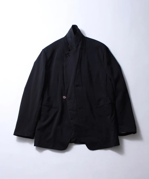 soe（ソーイ）の「【soe/ソーイ】Reworked Jacket（テーラードジャケット・メンズ・ブラック・2/1）」の2枚目の写真