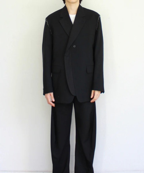 soe（ソーイ）の「【soe/ソーイ】Reworked Jacket（テーラードジャケット・メンズ・ブラック・2/1）」の5枚目の写真