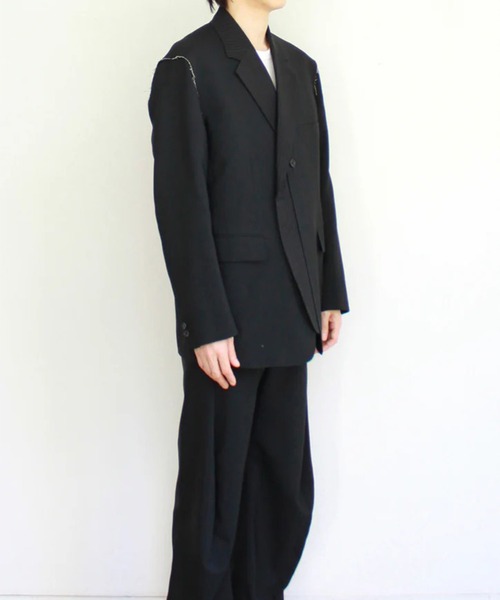 soe（ソーイ）の「【soe/ソーイ】Reworked Jacket（テーラードジャケット・メンズ・ブラック・2/1）」の6枚目の写真