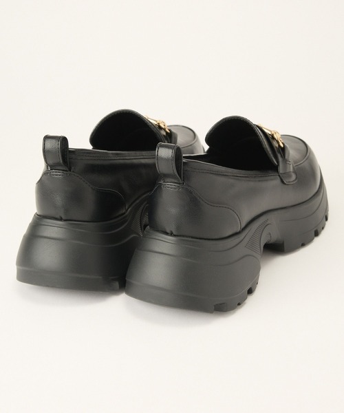 BARNYARDSTORM（バンヤードストーム）の「BARNYARDSTORM / 厚底スニーカーローファー【一部店舗限定サイズ】（スニーカー・レディース・ブラック・LL/L/M/S）」の4枚目の写真