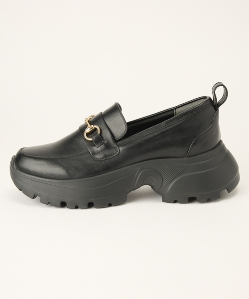 BARNYARDSTORM（バンヤードストーム）の「BARNYARDSTORM / 厚底スニーカーローファー【一部店舗限定サイズ】（スニーカー・レディース・ブラック・LL/L/M/S）」の5枚目の写真