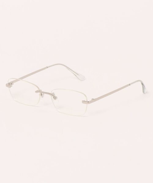 FREE'S MART（フリーズマート）の「リムレスサングラス＆メガネ（サングラス・レディース・ブラウン/ホワイト/ブラック・ﾌﾘ-）」の2枚目の写真