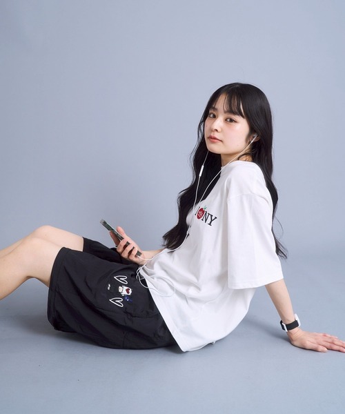 kaoyorinakami(カオヨリナカミ)の「I LOVE NY TEE / アイラブニューヨークTシャツ(Tシャツ/カットソー・メンズ・ブラック/ホワイト・X-LARGE/LARGE/MEDIUM/SMALL)」の5枚目の写真
