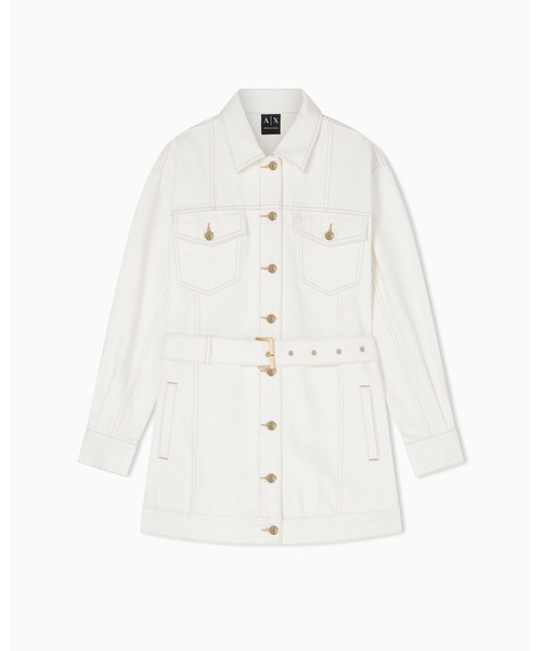 ARMANI EXCHANGE（アルマーニエクスチェンジ）の「【A|X アルマーニ エクスチェンジ】WE ホワイトデニムジャケット（デニムジャケット・レディース・ホワイト・LARGE/MEDIUM/SMALL/X-SMALL）」の5枚目の写真