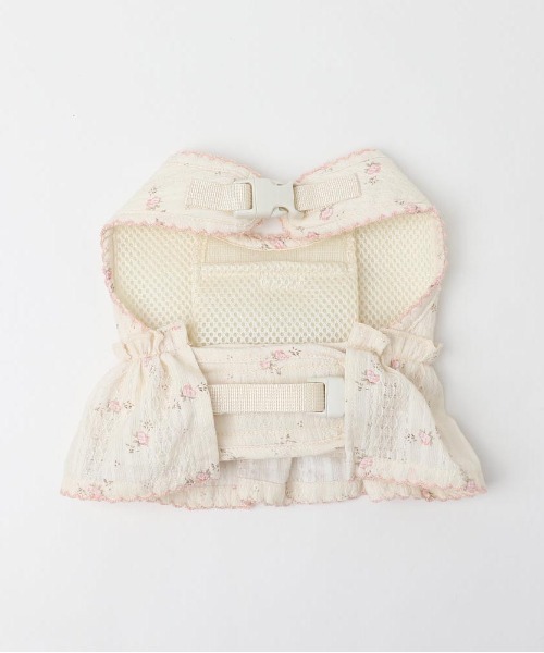 moncheri（モンシェリ）の「花柄フリルトップス風ハーネス+リードSET【保冷剤対応】（リード/ハーネス/首輪・レディース・ブルー/ピンク・L/M/S/XL）」の12枚目の写真