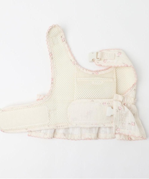 moncheri（モンシェリ）の「花柄フリルトップス風ハーネス+リードSET【保冷剤対応】（リード/ハーネス/首輪・レディース・ブルー/ピンク・L/M/S/XL）」の7枚目の写真