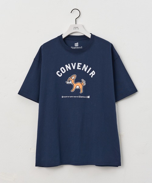 COLONY 2139(コロニートゥーワンスリーナイン)の「ConVenir / バンビカレッジプリントTEE(Tシャツ/カットソー・メンズ・ネイビー/ホワイト/ブラック・LARGE/MEDIUM)」の1枚目の写真