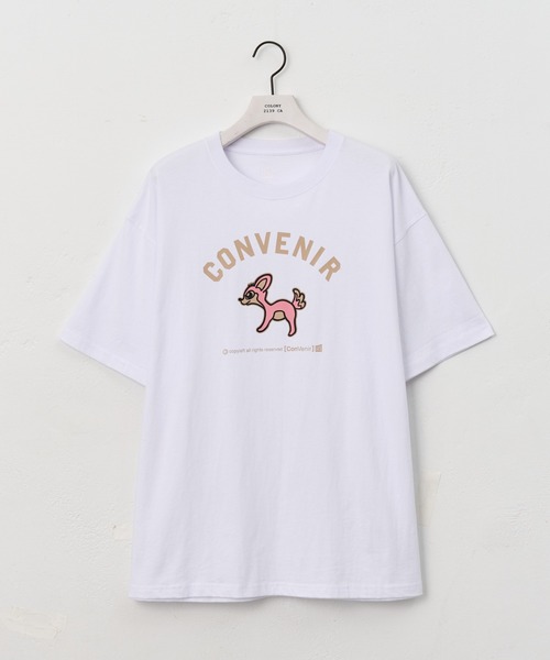 COLONY 2139(コロニートゥーワンスリーナイン)の「ConVenir / バンビカレッジプリントTEE(Tシャツ/カットソー・メンズ・ネイビー/ホワイト/ブラック・LARGE/MEDIUM)」の2枚目の写真