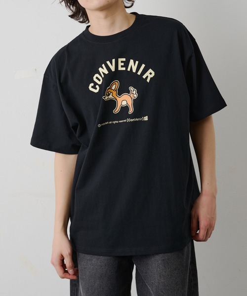 COLONY 2139(コロニートゥーワンスリーナイン)の「ConVenir / バンビカレッジプリントTEE(Tシャツ/カットソー・メンズ・ネイビー/ホワイト/ブラック・LARGE/MEDIUM)」の4枚目の写真