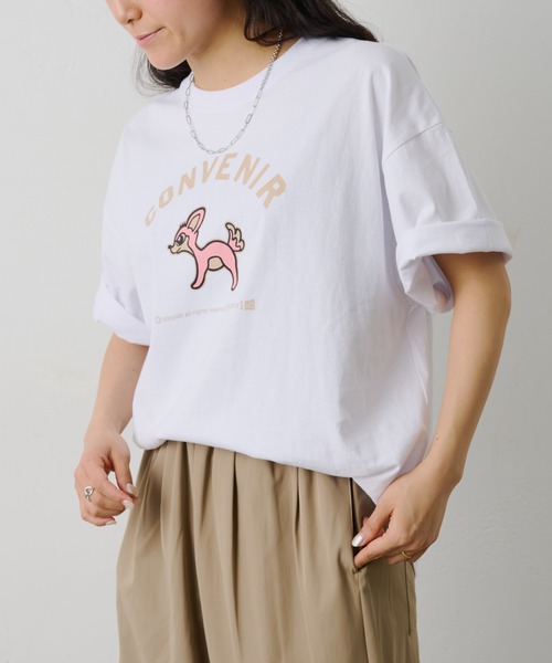 COLONY 2139(コロニートゥーワンスリーナイン)の「ConVenir / バンビカレッジプリントTEE(Tシャツ/カットソー・メンズ・ネイビー/ホワイト/ブラック・LARGE/MEDIUM)」の12枚目の写真