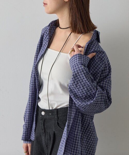 goocy（グーシー）の「【冷感】カップ付きキャミ（キャミソール・レディース・ブラック/ホワイト/ベージュ・FREE）」の5枚目の写真