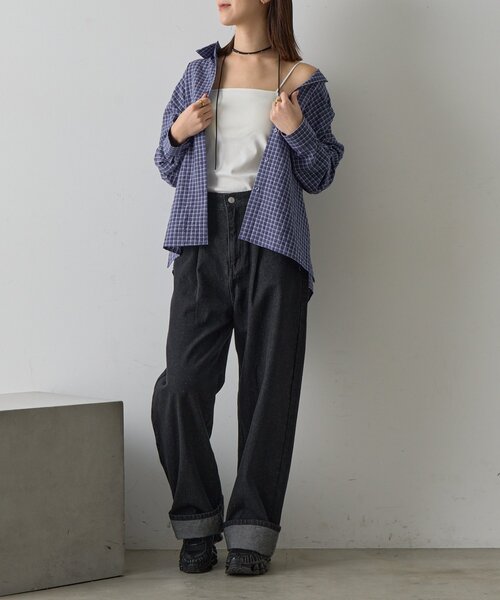 goocy（グーシー）の「【冷感】カップ付きキャミ（キャミソール・レディース・ブラック/ホワイト/ベージュ・FREE）」の7枚目の写真