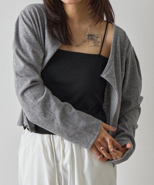 goocy（グーシー）の「【冷感】カップ付きキャミ（キャミソール・レディース・ブラック/ホワイト/ベージュ・FREE）」の8枚目の写真