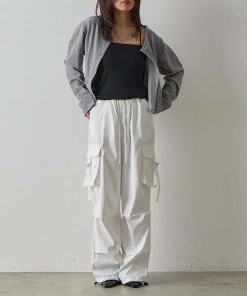 goocy（グーシー）の「【冷感】カップ付きキャミ（キャミソール・レディース・ブラック/ホワイト/ベージュ・FREE）」の10枚目の写真